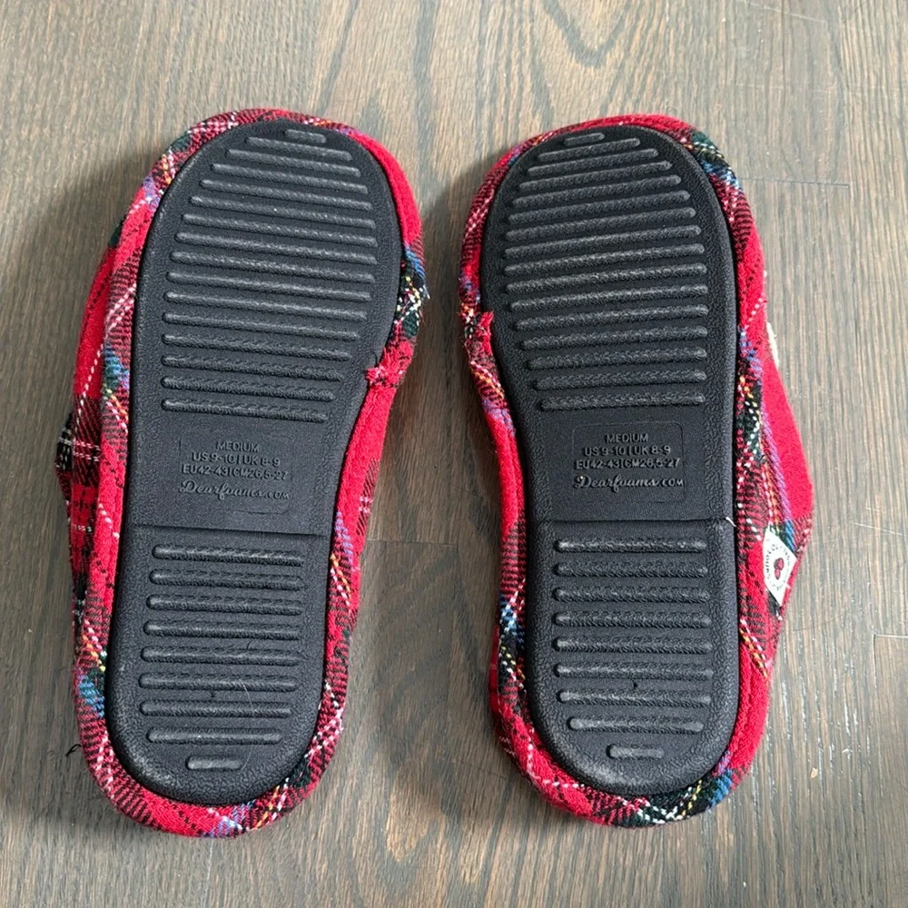 Papa Bear Buffalo Check Clog Slipper - 9-10